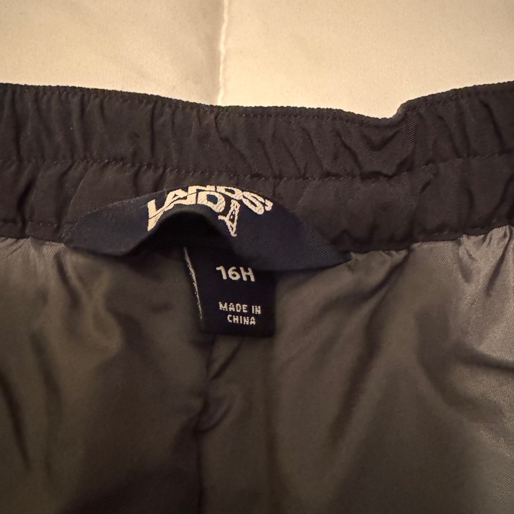 Land’s End Kids Husky Squall Waterproof Insulated Iron Knee Snow Pants 16 Husky